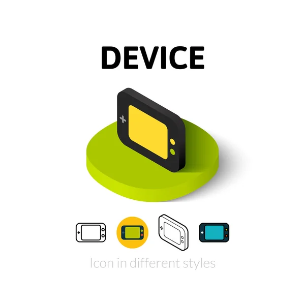 Ícone do dispositivo em estilo diferente — Vetor de Stock