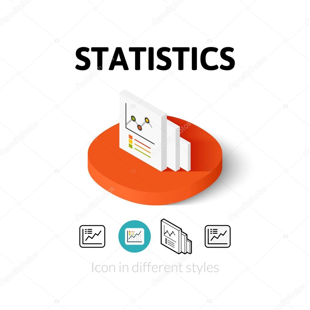 Statistics icon in different style