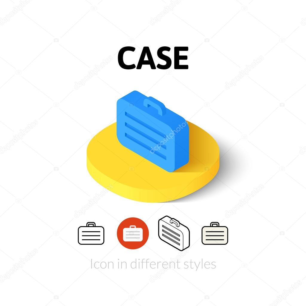 Case icon in different style