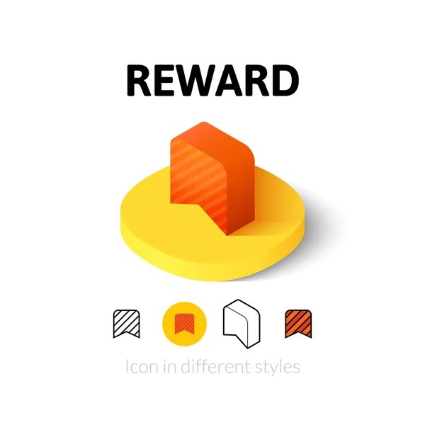 Ícone de recompensa em estilo diferente —  Vetores de Stock