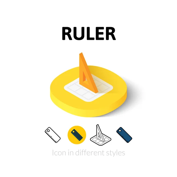 Reuler icon in different style — стоковый вектор