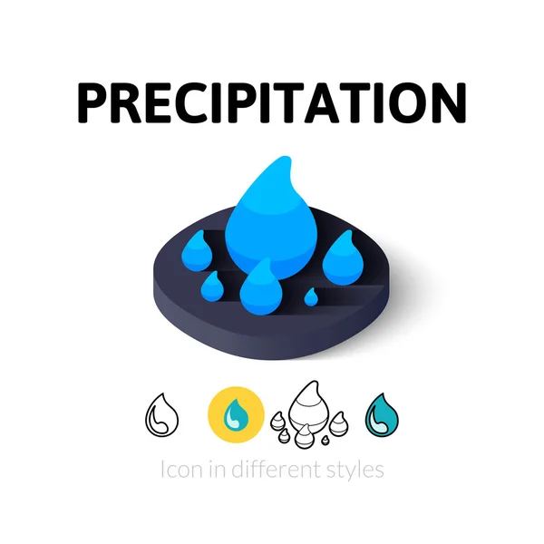Icono de precipitación en estilo diferente — Archivo Imágenes Vectoriales