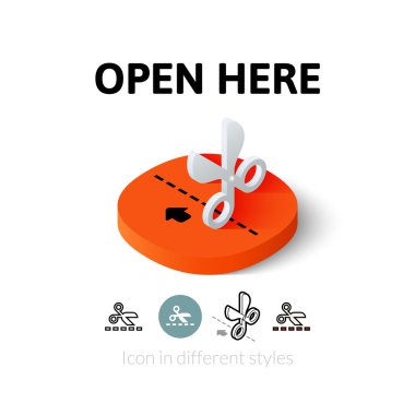Open here icon in different style