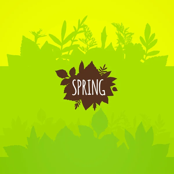 Fondo plano de primavera — Archivo Imágenes Vectoriales