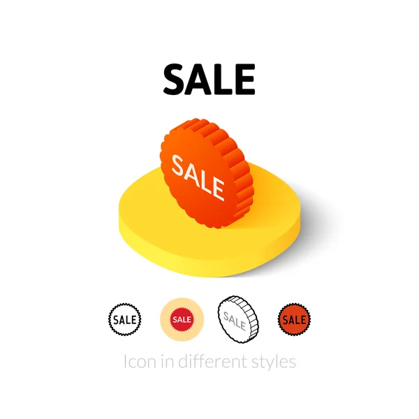 Sale icon in different style — Stock Vector