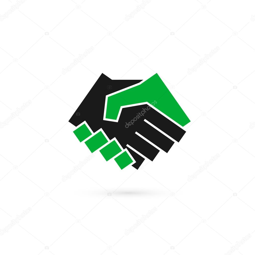 Handshake abstract logo