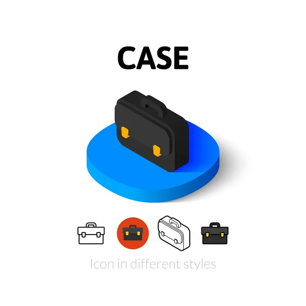 Case icon in different style — Stock Vector