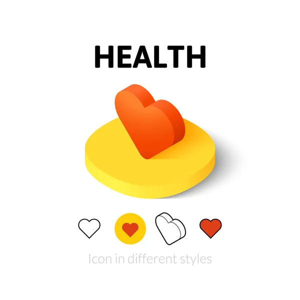 Icono de salud en estilo diferente — Vector de stock