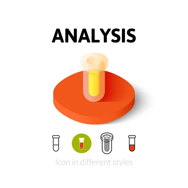 Ícone de análise em estilo diferente — Vetor de Stock