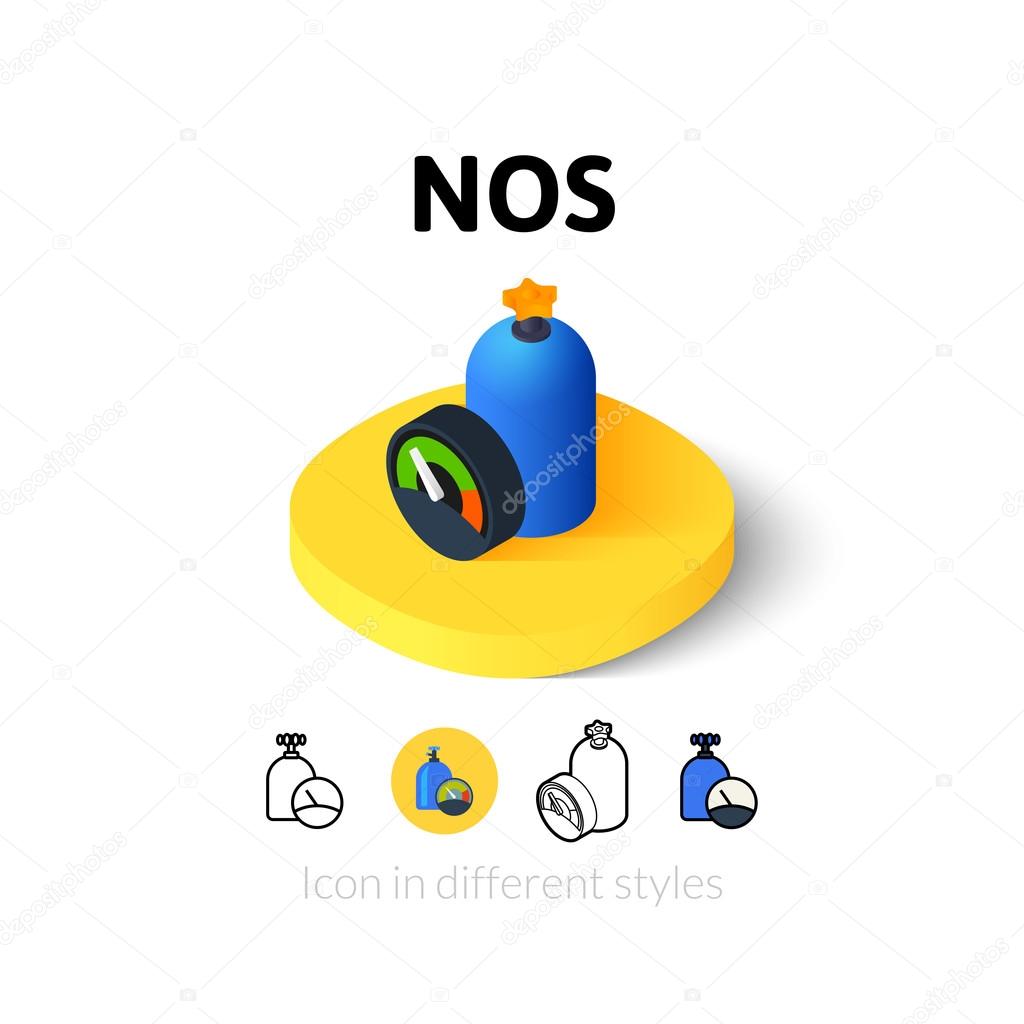 NOS icon in different style