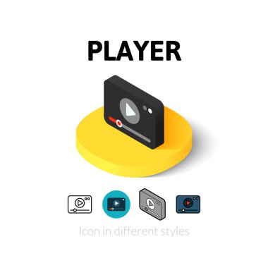 Farklı tarzda Player simgesi