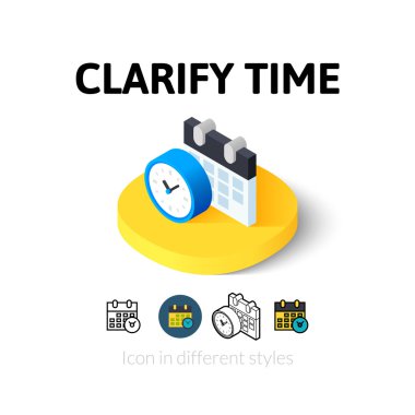 Saat simgesini farklı tarzda açıklamak