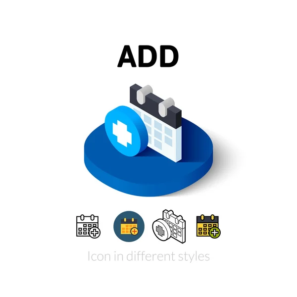 Añadir icono en un estilo diferente — Archivo Imágenes Vectoriales