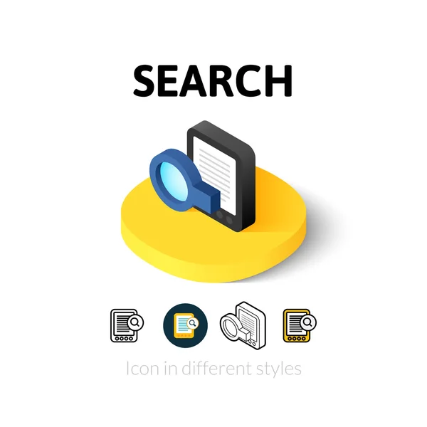 Search icon in different style — Stock Vector