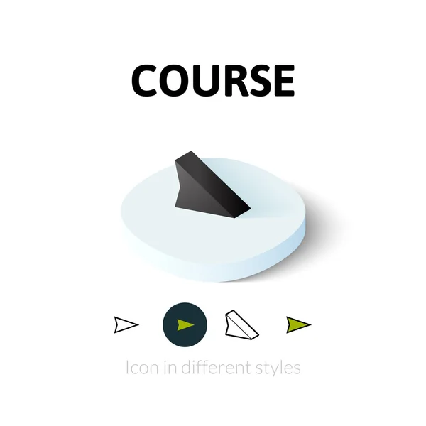 Cursus pictogram in verschillende stijl — Stockvector