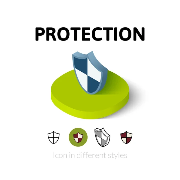 Icona di protezione in stile diverso — Vettoriale Stock