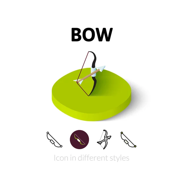Bow icon in different style — 图库矢量图片