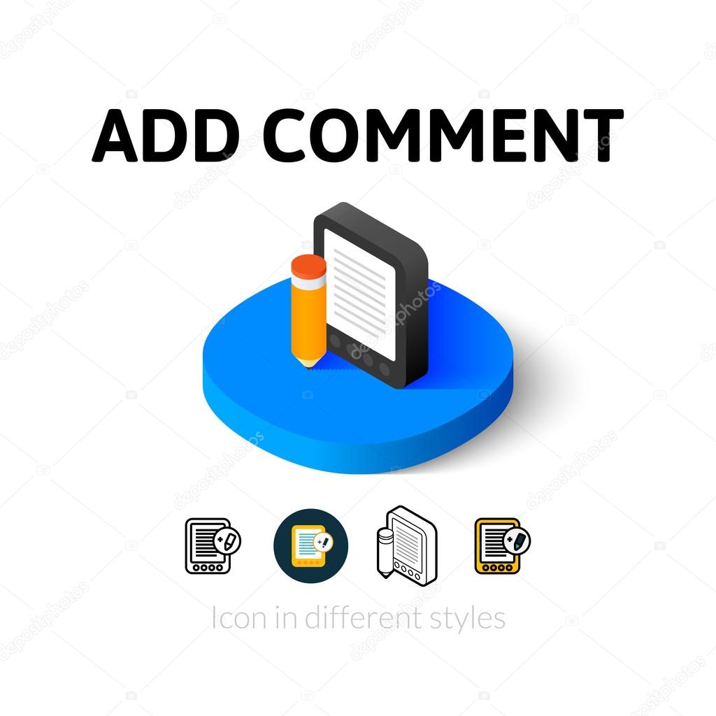 Add comment icon in different style