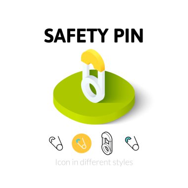 Farklı bir stil simgesinde çengelli iğne