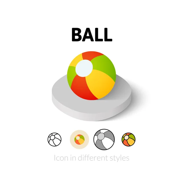 Μπάλα εικονίδιο στο διαφορετικό στυλ — Διανυσματικό Αρχείο