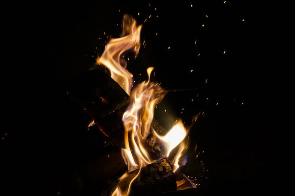 Когда вы смотрите на огонь, кажется, что он жив.