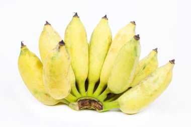 Beyaz zemin üzerinde ekilmiş muz izole