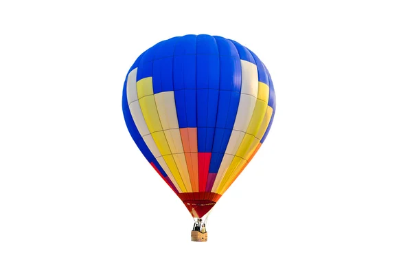 Heißluftballon isoliert auf weißem Hintergrund — Stockfoto