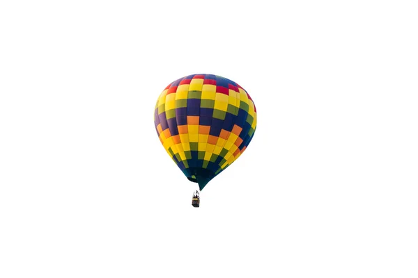 Heißluftballon isoliert auf weißem Hintergrund — Stockfoto
