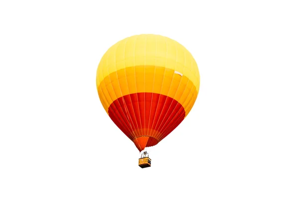 Heißluftballon isoliert auf weißem Hintergrund — Stockfoto