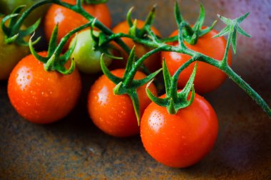 closeup asma üzerinde domates