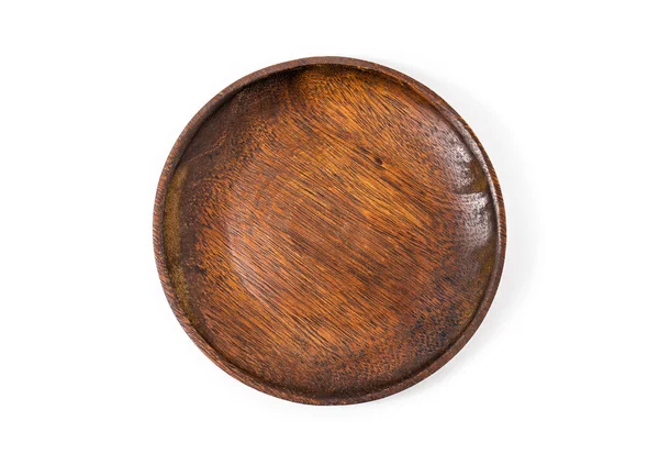 Beyaz bir arka plan üzerinde ahşap plaka