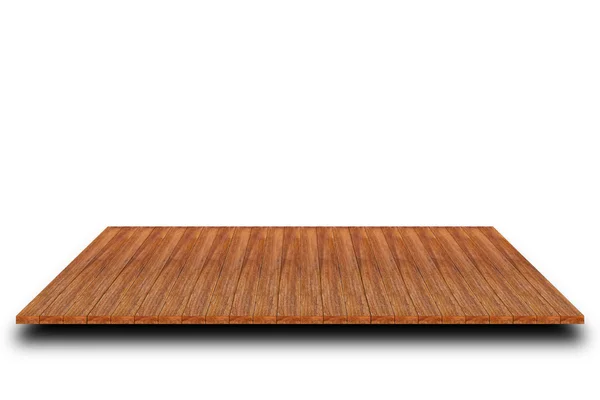Leerer Tisch bereit auf weißem Hintergrund — Stockfoto