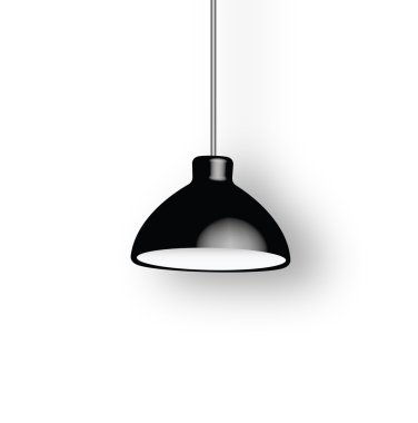 Beyaz arka plan üzerinde izole Modern tarz tavan lambası