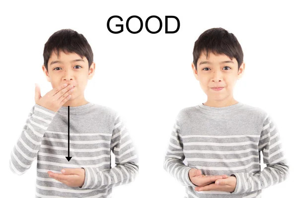 İyi Asl işaret dili — Stok fotoğraf
