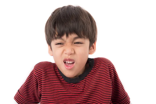 Niño pequeño con cara de tristeza retrato — Foto de Stock