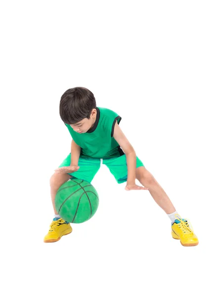 Little boy playing connect four game soft focus at eye contact — Stock Photo, Image