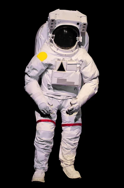 Traje de astronauta sobre fondo negro —  Fotos de Stock