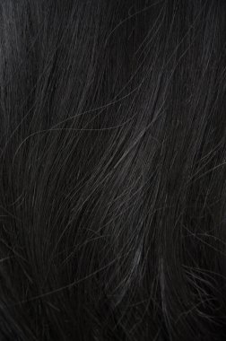 Kadın saç beyaz arka plan üzerinde kapatın