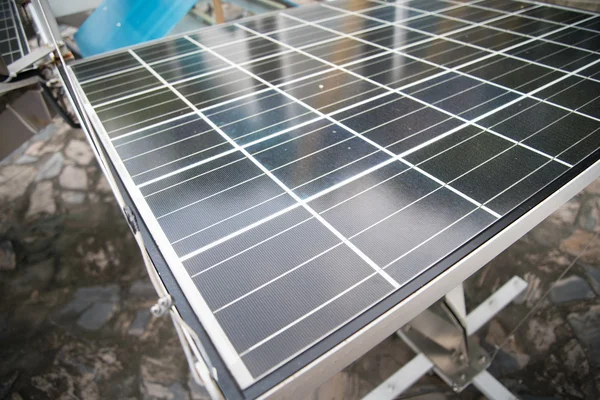 Solar cell ,solar power photovoltaic panel  renewable electric energy — Stock Photo, Image