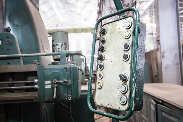 Oude control panel van werktuigmachines — Stockfoto