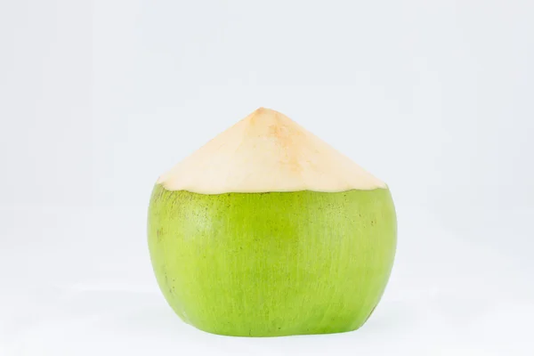 Young coconut on white background — Stock Photo, Image