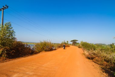 Toprak yol Tayland kırsal