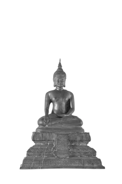 Buddha-Statue in schwarz-weißer Farbe — Stockfoto