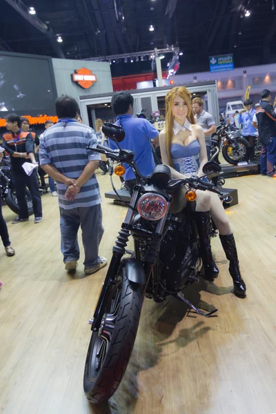 БАНГКОК - 30 МАРТА: Мотоцикл Harley Davidson представлен на 36-м Международном автосалоне в Бангке 30 марта 2015 года — стоковое фото