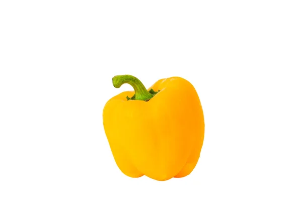 Yellow bell pepper isolated on white background — Stock Photo, Image