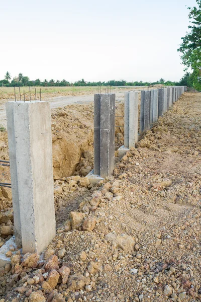 Betonové konstrukce, aby se zabránilo erozi půdy — Stock fotografie