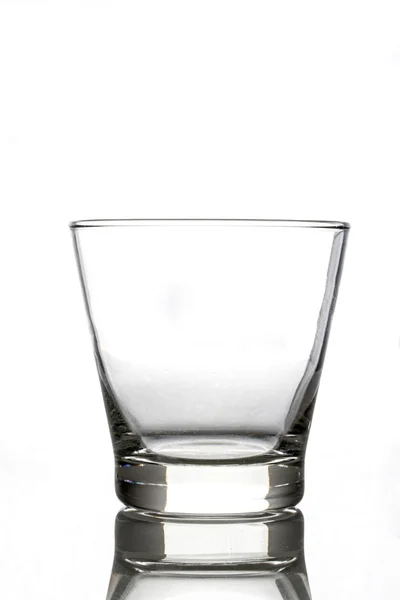 Empty glass isolated on the white background, clipping path incl — Stock Photo, Image