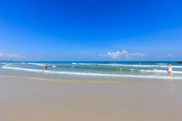 Blue sea and blue sky at hua hin, thailand — Stock Photo, Image