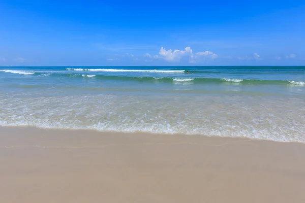 Blue sea and blue sky at hua hin, thailand — Stock Photo, Image