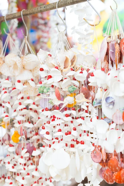 Curtains made from shells — Stock Photo, Image